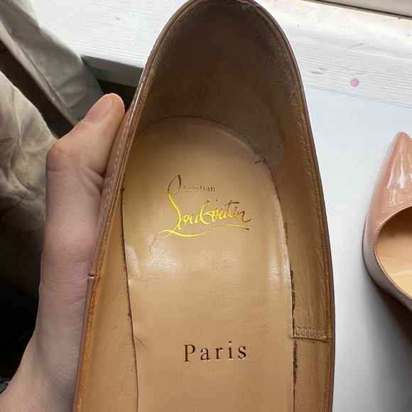 Louboutin 100mm patent leather heels - Picture 5 of 13